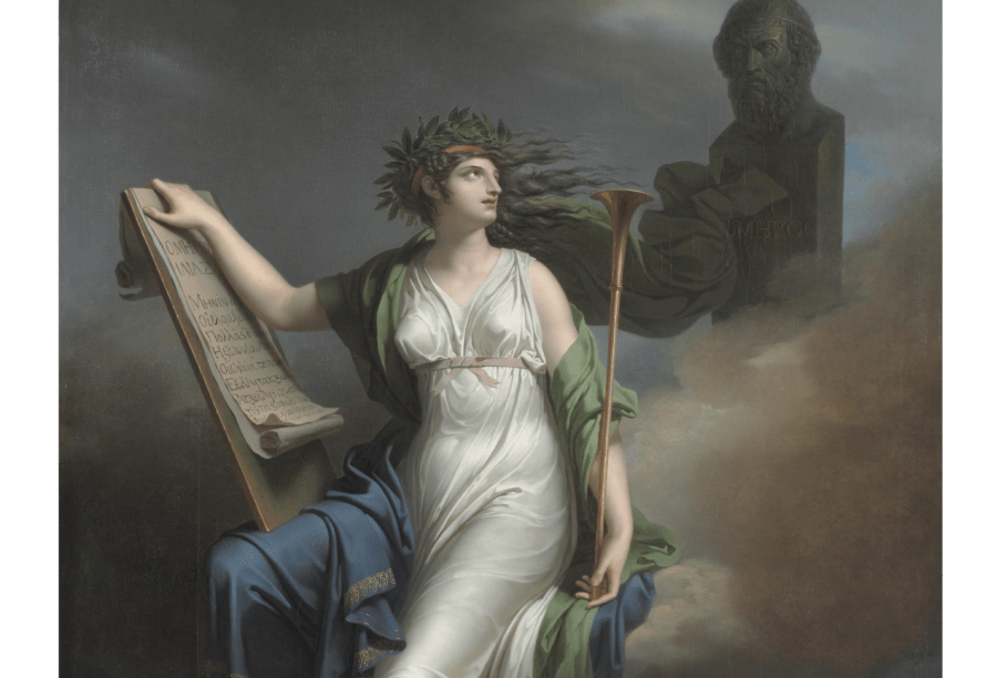 Calliope, Muse of Epic Poetry (1798), by Charles Meynier, via the Cleveland Art Museum