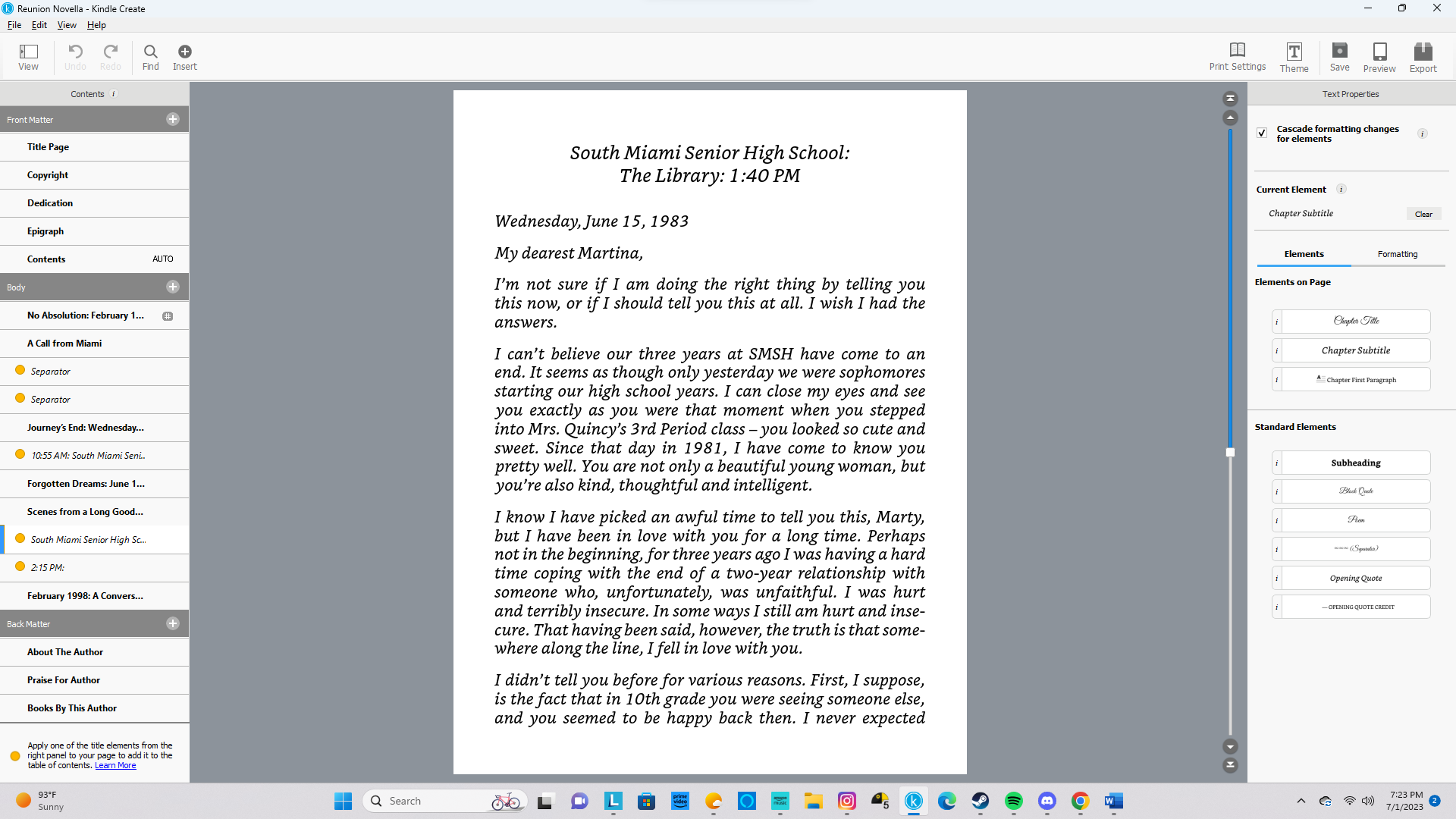 On Writing & Storytelling: A Quick Sunday Afternoon SITREP on ‘Reunion ...