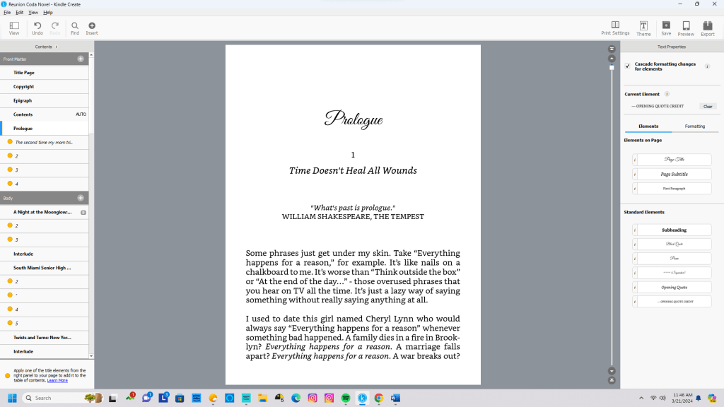 Musings & Thoughts for Friday, March 22, 2024, or: A Late Start to My Writing&nbsp;Workday