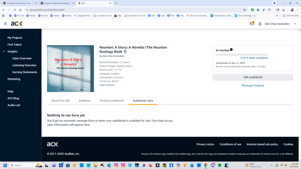 Adventures in Audiobook Production – In Review: On Waiting, Vigilance, and the Quiet Hope of&nbsp;Release