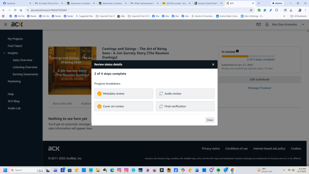 Chilly Tuesday, Audible&nbsp;Dreams