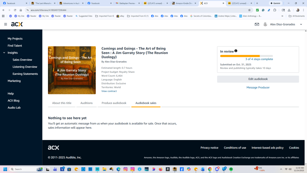 Adventures in Audiobook Production: The First Listener Response!