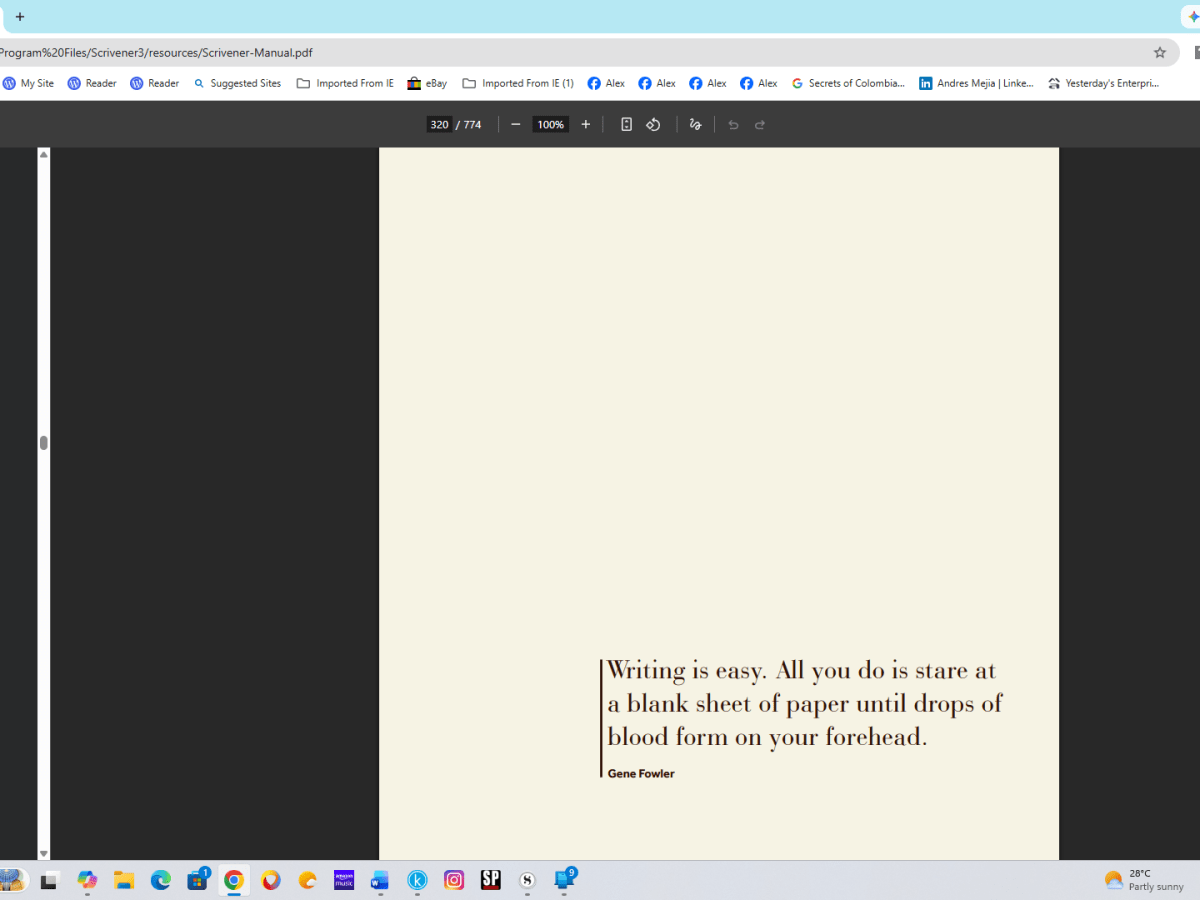 On Writing and Storytelling: Under Partly Sunny Skies, I Keep&nbsp;Going