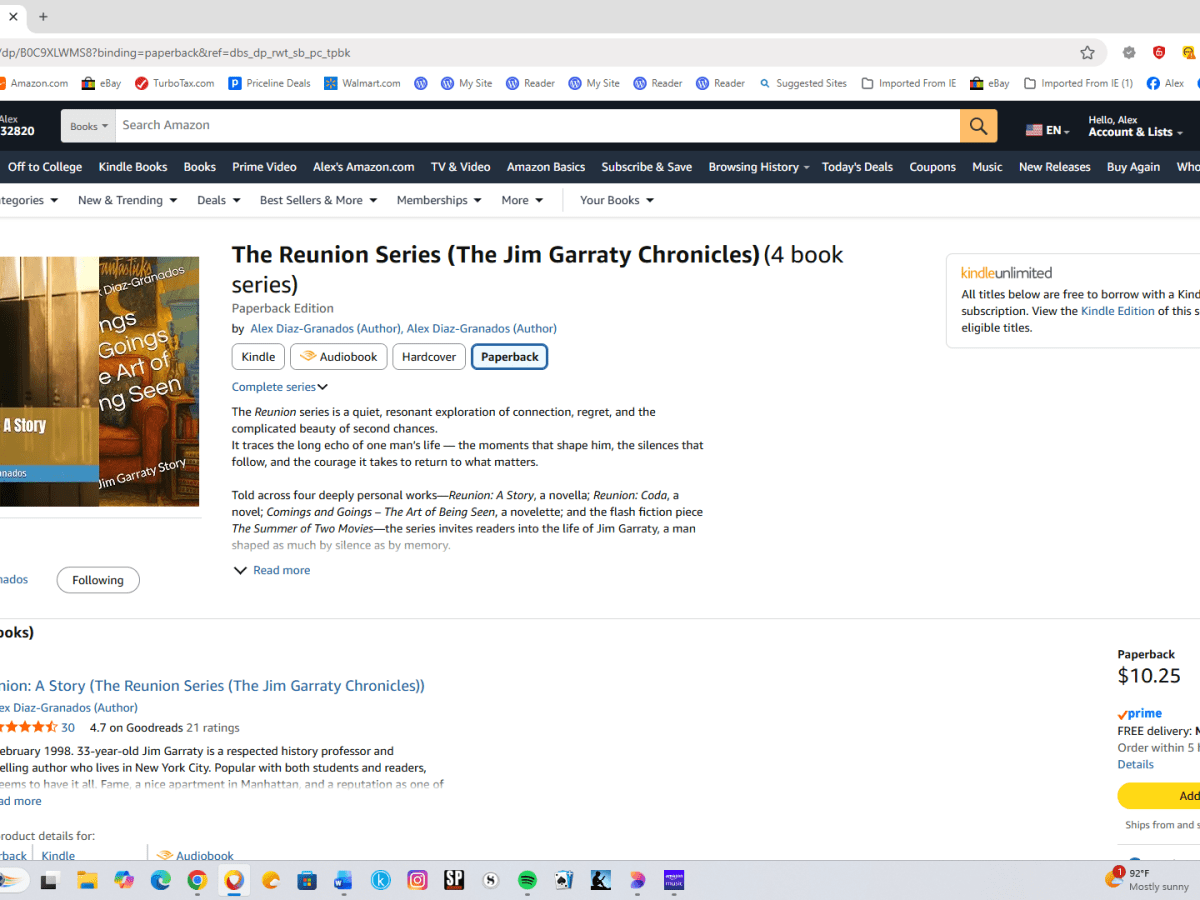 Waiting for My Paperback to&nbsp;Arrive